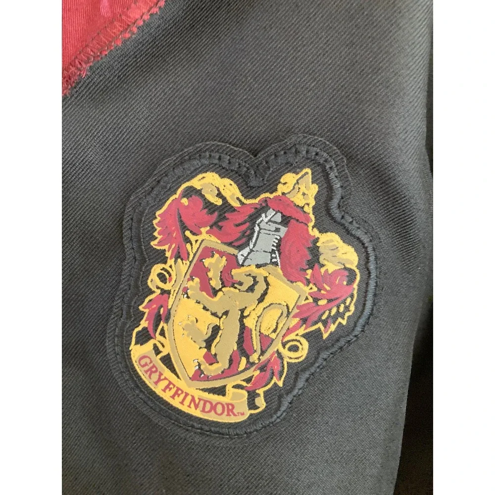 Harry Potter Gryffindor Robe Costume Kids Large 10-12 Black Burgundy Hooded L